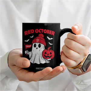 Red October Halloween Ghost Coffee Mug Philadelphia Spooky Pumpkin Baseball Fan TS10 Print Your Wear
