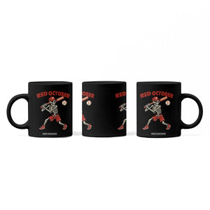 Red October Skeleton Baseball Coffee Mug Philadelphia Halloween Costume Funny TS10 Print Your Wear