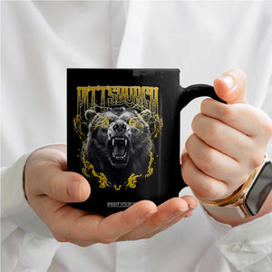 Vintage Pittsburgh Coffee Mug Retro Sports Fan Wild Bear Mascot Streetwear Bootleg TS10 Print Your Wear