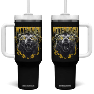 Vintage PFS Tumbler With Handle Retro Sports Fan Wild Mascot Streetwear Bootleg TS10 One Size: 40 oz Black Print Your Wear