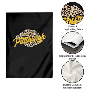 PFS Leopard Lips Garden Flag Steel City Pride Woman Girl TS10 Print Your Wear
