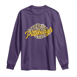 PFS Leopard Lips Long Sleeve Shirt Steel City Pride Woman Girl TS10 Purple Print Your Wear