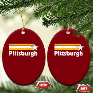 Retro PFS Ceramic Ornament Vintage Pennsylvania Stripes 70s 80s 90s TS10 Print Your Wear