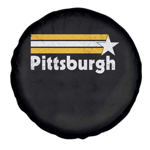 Retro Pittsburgh Spare Tire Cover Vintage Pennsylvania Stripes 70s 80s 90s TS10 Print Your Wear