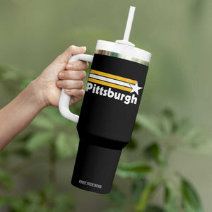 Retro PFS Tumbler With Handle Vintage Pennsylvania Stripes 70s 80s 90s TS10 Print Your Wear