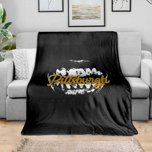 PFS Game Day Throw Blanket Streetwear Steel City Pride TS10 Print Your Wear