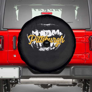 Pittsburgh Spare Tire Cover Streetwear Steel City Pride TS10 Black Print Your Wear
