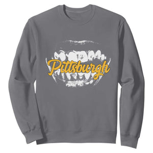 PFS Game Day Sweatshirt Streetwear Steel City Pride TS10 Charcoal Print Your Wear