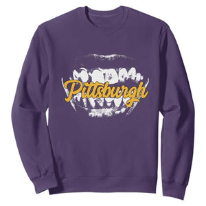 Pittsburgh Sweatshirt Streetwear Steel City Pride TS10 Purple Print Your Wear