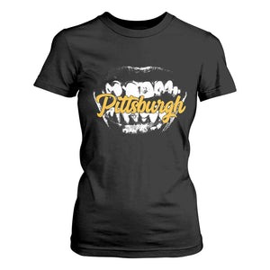 PFS Game Day T Shirt For Women Streetwear Steel City Pride TS10 Black Print Your Wear