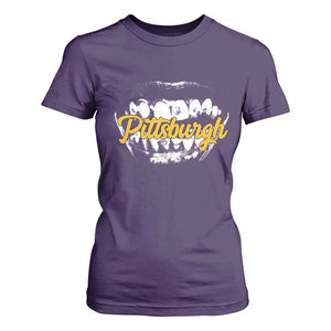 PFS Game Day T Shirt For Women Streetwear Steel City Pride TS10 Purple Print Your Wear