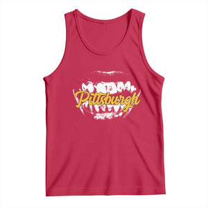 Pittsburgh Tank Top Streetwear Steel City Pride TS10 Red Print Your Wear