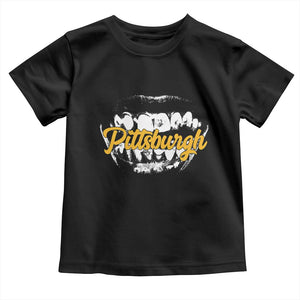 PFS Game Day Toddler T Shirt Streetwear Steel City Pride TS10 Black Print Your Wear