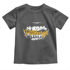 PFS Game Day Toddler T Shirt Streetwear Steel City Pride TS10 Dark Heather Print Your Wear