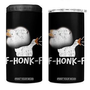 Silly Goose Meme 4 in 1 Can Cooler Tumbler Retro F-Honk-F Funny Farm Animal TS10 One Size: 16 oz Black Print Your Wear