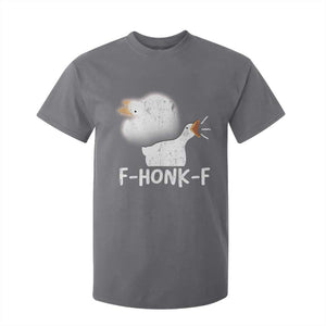 Silly Goose Meme T Shirt For Kid Retro F-Honk-F Funny Farm Animal TS10 Charcoal Print Your Wear