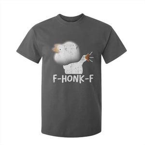 Silly Goose Meme T Shirt For Kid Retro F-Honk-F Funny Farm Animal TS10 Dark Heather Print Your Wear