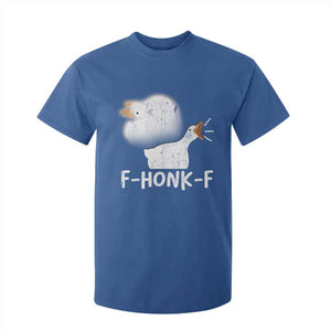 Silly Goose Meme T Shirt For Kid Retro F-Honk-F Funny Farm Animal TS10 Royal Blue Print Your Wear