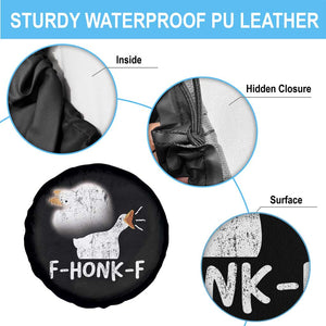 Silly Goose Meme Spare Tire Cover Retro F-Honk-F Funny Farm Animal TS10 Print Your Wear