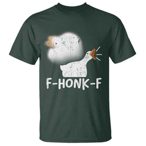 Silly Goose Meme T Shirt Retro F-Honk-F Funny Farm Animal TS10 Dark Forest Green Print Your Wear