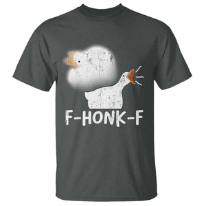 Silly Goose Meme T Shirt Retro F-Honk-F Funny Farm Animal TS10 Dark Heather Print Your Wear