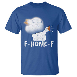 Silly Goose Meme T Shirt Retro F-Honk-F Funny Farm Animal TS10 Royal Blue Print Your Wear