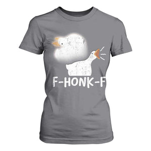 Silly Goose Meme T Shirt For Women Retro F-Honk-F Funny Farm Animal TS10 Charcoal Print Your Wear