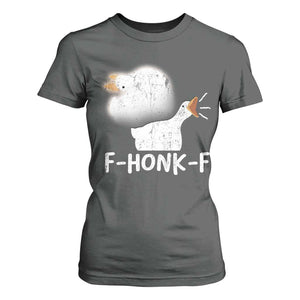 Silly Goose Meme T Shirt For Women Retro F-Honk-F Funny Farm Animal TS10 Dark Heather Print Your Wear