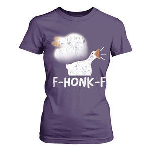 Silly Goose Meme T Shirt For Women Retro F-Honk-F Funny Farm Animal TS10 Purple Print Your Wear