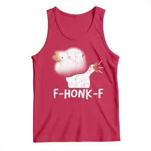 Silly Goose Meme Tank Top Retro F-Honk-F Funny Farm Animal TS10 Red Print Your Wear