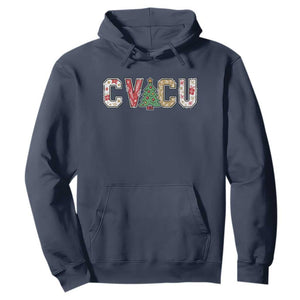Christmas CVICU Nurse Hoodie Cardiovascular Intensive Care Unit Cardiac Nurse TS10 Navy Print Your Wear