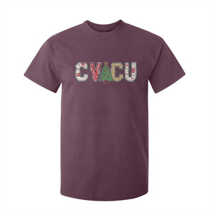 Christmas CVICU Nurse T Shirt For Kid Cardiovascular Intensive Care Unit Cardiac Nurse TS10 Maroon Print Your Wear