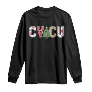 Christmas CVICU Nurse Long Sleeve Shirt Cardiovascular Intensive Care Unit Cardiac Nurse TS10 Black Print Your Wear