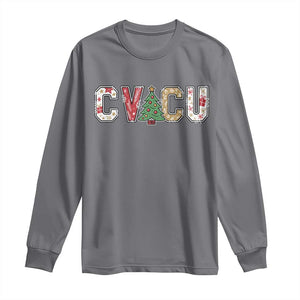 Christmas CVICU Nurse Long Sleeve Shirt Cardiovascular Intensive Care Unit Cardiac Nurse TS10 Charcoal Print Your Wear