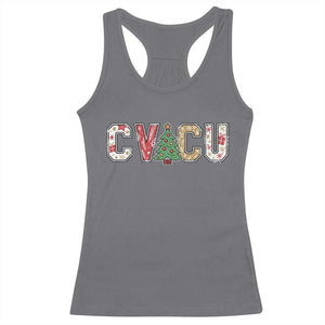 Christmas CVICU Nurse Racerback Tank Top Cardiovascular Intensive Care Unit Cardiac Nurse TS10 Charcoal Print Your Wear