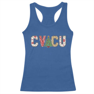 Christmas CVICU Nurse Racerback Tank Top Cardiovascular Intensive Care Unit Cardiac Nurse TS10 Royal Blue Print Your Wear