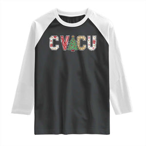 Christmas CVICU Nurse Raglan Shirt Cardiovascular Intensive Care Unit Cardiac Nurse TS10 Black White Print Your Wear