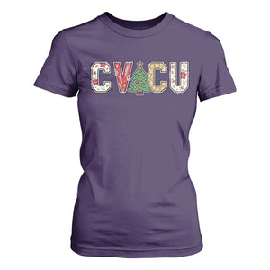 Christmas CVICU Nurse T Shirt For Women Cardiovascular Intensive Care Unit Cardiac Nurse TS10 Purple Print Your Wear