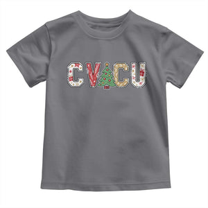 Christmas CVICU Nurse Toddler T Shirt Cardiovascular Intensive Care Unit Cardiac Nurse TS10 Charcoal Print Your Wear