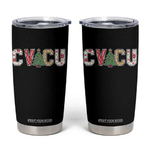 Christmas CVICU Nurse Tumbler Cup Cardiovascular Intensive Care Unit Cardiac Nurse TS10 Black Print Your Wear