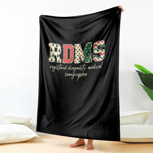 Sonographer Christmas Throw Blanket RDMS Ultrasound Tech Technologist Gift TS10 Print Your Wear