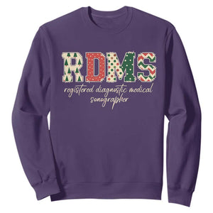 Sonographer Christmas Sweatshirt RDMS Ultrasound Tech Technologist Gift TS10 Purple Print Your Wear