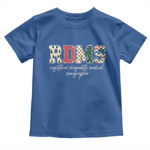 Sonographer Christmas Toddler T Shirt RDMS Ultrasound Tech Technologist Gift TS10 Royal Blue Print Your Wear