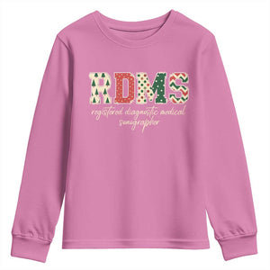 Sonographer Christmas Youth Sweatshirt RDMS Ultrasound Tech Technologist Gift TS10 Azalea Print Your Wear