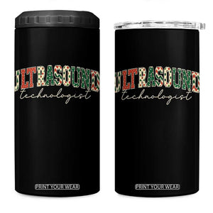 Christmas Ultrasound Technologist 4 in 1 Can Cooler Tumbler Sonographer Sonography Student Gift TS10 One Size: 16 oz Black Print Your Wear
