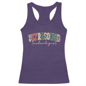 Christmas Ultrasound Technologist Racerback Tank Top Sonographer Sonography Student Gift TS10 Purple Print Your Wear