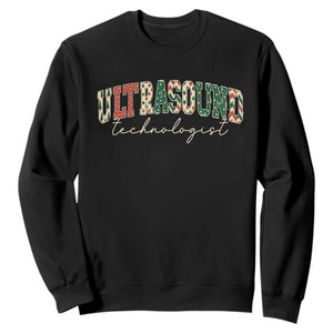 Christmas Ultrasound Technologist Sweatshirt Sonographer Sonography Student Gift TS10 Black Print Your Wear