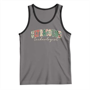 Christmas Ultrasound Technologist Tank Top Sonographer Sonography Student Gift TS10 Deep Heather Black Print Your Wear