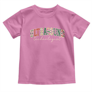 Christmas Ultrasound Technologist Toddler T Shirt Sonographer Sonography Student Gift TS10 Azalea Print Your Wear