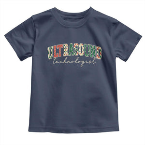 Christmas Ultrasound Technologist Toddler T Shirt Sonographer Sonography Student Gift TS10 Navy Print Your Wear